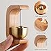 Door Chime Magnetic C-shaped Door Harp Wooden Cute Decorative Entry Chime Doorbell for Opening Shopkeepers Business, Log Color Entry