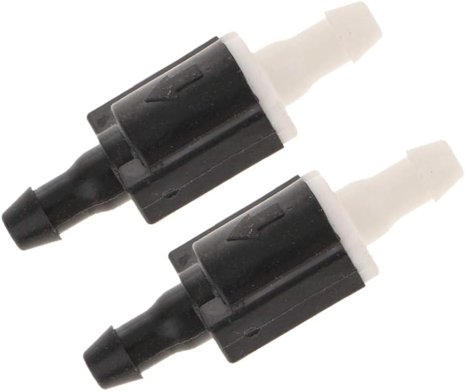 2 PCS Front Windshield Washer Nozzles, Washer Spray Jet Kit Check Valve Universal 85321-26020