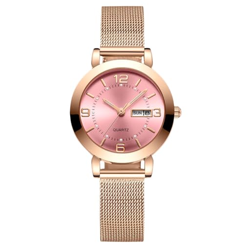 Montre de poignet analogique chic pour femme idéale au bureau et en réunion d'affaires