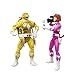 Husbro MMPR/TMNT Lightning,Mike and April as Yellow and Pink Rangers Action Figure 2-Pack