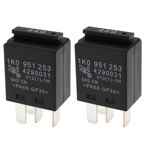 SING F LTD 2Pcs 4Pin Car Low Beam Relay 1K0951253 V23374-A1601-X004 Compatible with Audi A1 2010-2015 3 2003-2012