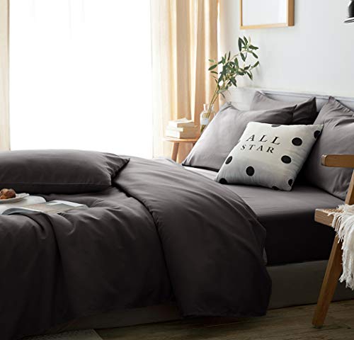 Lbro2M Bed Sheets Set Queen Size 6 Piece 16 Inches Deep Pocket 1800 Thread Count 100% Microfiber Sheet,Bedding Super Soft Comfortable,Cool Warm,（Dark Grey） #TOP2