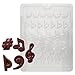 Cybrtrayd Life of the Party J006 Music Clef Sharp Flat Chocolate Candy Mold in Sealed Protective Poly Bag Imprinted with Copyrighted Cybrtrayd Molding Instructions