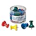 Wholesale CASE of 25 - Officemate Giant Push Pins-Giant Push Pins, f/Visual Impact , 7/16",12/PK, Assorted