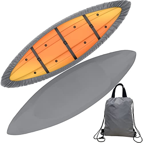Mirmengs Waterproof 420D Kayak Cover, 9.3-18Ft Extra Thick Uv Protection Kayak Covers For Outdoor Storage, Universal Canoe Storage Dust Cover Sunblock Shield For Fishing Boat Paddle Board #TOP2