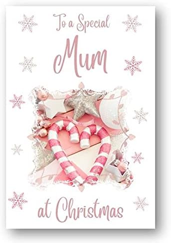 Second Ave Mum Christmas Pink Heart Xmas Holiday Festive Greetings Card