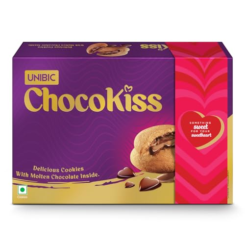 Unibic Choco kiss, Choco Filled Cookies, Limited Edition 475G
