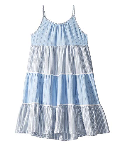 Polo Ralph Lauren Girls Striped Sleeveless Tiered Dress 3 3T Blue