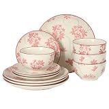 Gibson Home Admiral Hall 12-Piece Matte Stoneware...