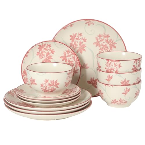 Gibson Home Admiral Hall 12-Piece Matte Stoneware...