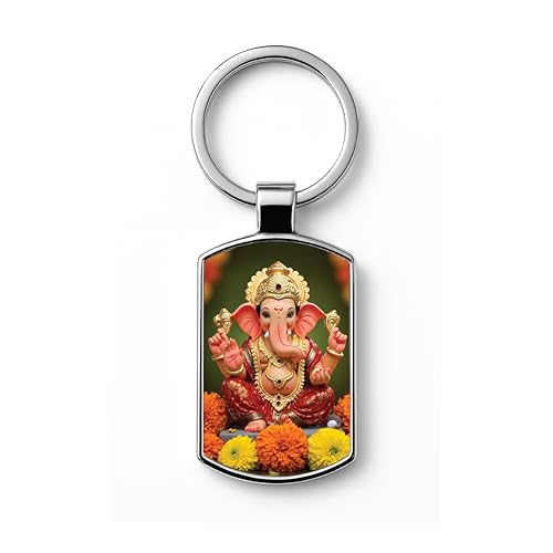 Image of Premium Printed Metal Keychain for Men & Women | High-Definition Artwork Print | Durable Key Ring for Car, Bike, Home & Office Keys | Stylish Decorative Key Holder Gift
