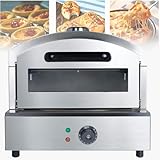 【CONTRÔLE PRÉCIS】Nos fours à pizza électriques disposent d'un cadran de thermostat pour contrôler la température. Température réglable de 50 à 350 °C pour répondre à vos besoins de cuisson de différents ingrédients. Le cadran de température surveille la température à tout moment pour éviter que les aliments ne brûlent.
