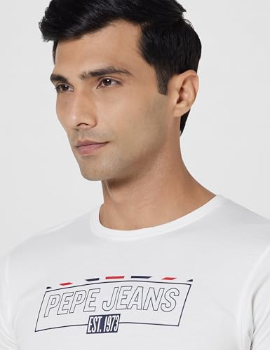 Image of Pepe Jeans Men T-Shirt|Cotton|Slim Fit
