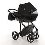 Original Junama Diamond Reisesysteme Kinderwagen 2in1 3in1 4in1 + Schlafsack + Handmuff + Sonnenschirm + Originalzubehör Exclusive Prams (4in1 mit ISOFIX basis, 05)
