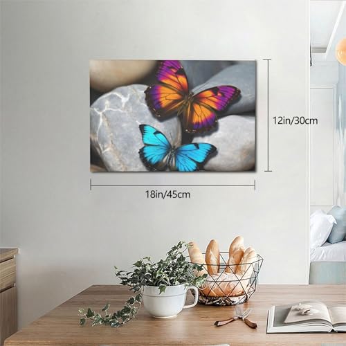 Impression sur toile de papillon colorée pour embellir votre chambre
