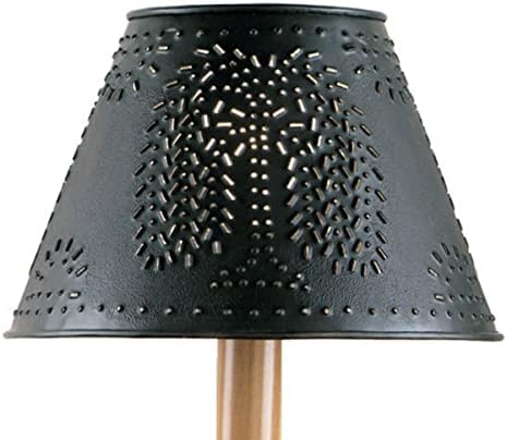 Black Willow Tree Punched Tin 10" Lamp Shade