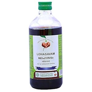 Vaidyaratnam Lohasavam 450 ml (Pack Of 2) Ayurvedic herbal products, Ayurveda Organic products
