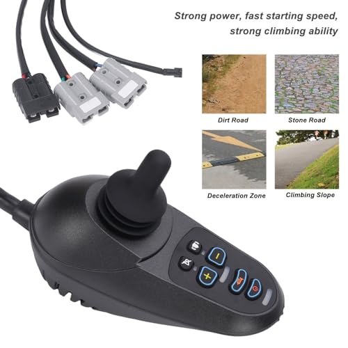 Controlador para silla eléctrica Headerbs con palanca de mando de 50A DC24V que evita tirones 3