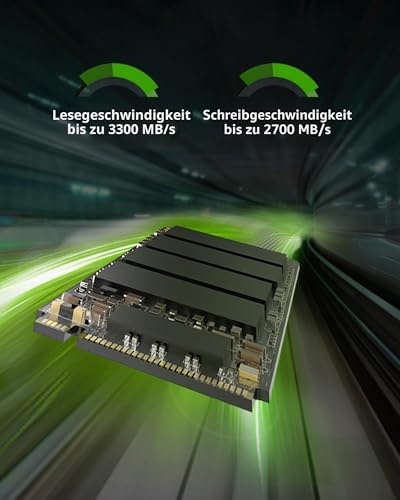 Acer FA100 PCIe 3.0 NVMe SSD 1TB: bis zu 3300 MB/s Lesegeschwindigkeit, Gen3x4 M.2 2280 Interne Festplatte mit HMB & SLC – Gaming Solid State Drive für Laptop/Desktop PC – Ansicht 3