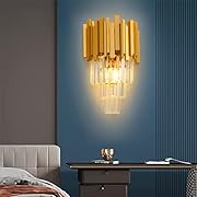 AHXIAOZN Кристална стенна лампа E14, LED...