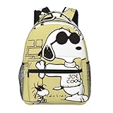 [ZOOKISS] スヌーピー リュックサック アニメ バックパック 大容量 収納便利 軽量 通学 旅行 多機能 男女兼用 お祝い プレゼント リュック