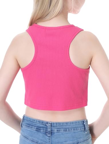 Image of EXARUS Girls Crop Tank Top Dance Hip Hop Outfits Cheer Cropped Top