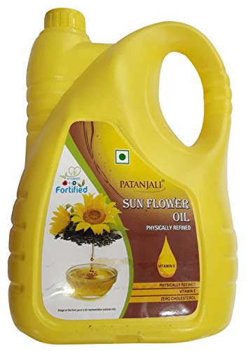Image of Patanjali Refined Oil - Sunflower, 5L