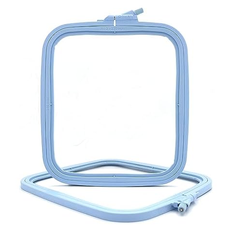 Nurge Blue Medium (No:3) Plastic Square Embroidery Hoop, Cross Stitch Hoops, Punch Needle Hoop , DIY Craft Sewing,ABS Plastic Embroidery Hoops Cover
