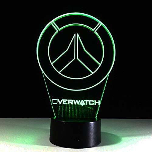 Overwatch Ow 3D Lamp Led Acrylic Novelty Night Light USB Desktop Decorative Table Lamp Interesting Children Gifts