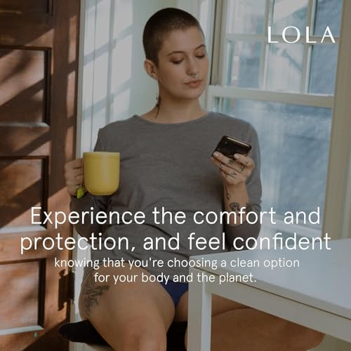 Image of LOLA Cotton Pads - Ultra Thin Pads with Wings - Organic Cotton Hypoallergenic Material - Organic Panty Liners - 36 Count, Regular (Pack of 2)