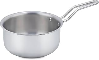 Tosaa Stainless Steel Triply Sauce Pan,Milk Pan, Stainless Steel Tea Pan, Induction & Gas Stove Compatible - 1650 ML (20cm)