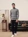 PJ PAUL JONES Mens Turtleneck Mock Turtleneck for Men Turtle Neck Sweater for Men Grey M