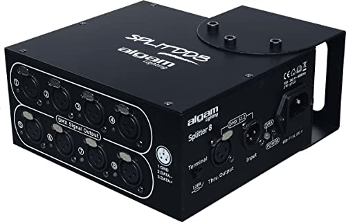 Distributeur DMX 8 canaux Algam Lighting SPLITDD8 résout les pannes de signal - 4