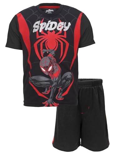 Image of Marvel Cosplay Athletic 2-Piece T-Shirt and Shorts Set Toddler to Big Kid