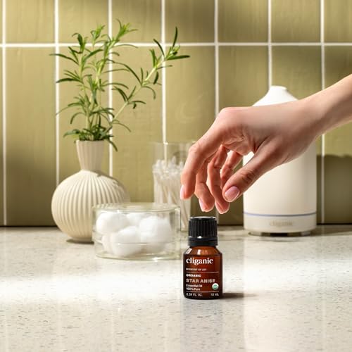 Image of Cliganic Organic Star Anise Essential Oil, 100% Pure Natural for Aromatherapy | Non-GMO Verified