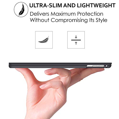 Image of DuraSafe Cases for iPad PRO 10.5 Inch 2017 Air 10.5 3rd Generation 2019 [ Air 3 ] A1701 A2152 A2123 Magnetic Dual Angle Stand Cover with Protective Durable Shock Proof Back - Black