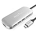 HooToo USB C Hub, 6-in-1 Premium Adapter with PD Charging Port, 4K HDMI Output, Card Reader, 3 USB 3.1 Ports for Type C Laptop (MacBook Pro, Chromebook, Dell...)