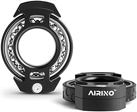 AIRINO Reactor Fidget Spinner - an EDC Adult Fidget Toys Help Relief Stress Anxiety and Tension Excellent Sensory Toys for Adults, ADD, ADHD to Promote Focus. (Black)