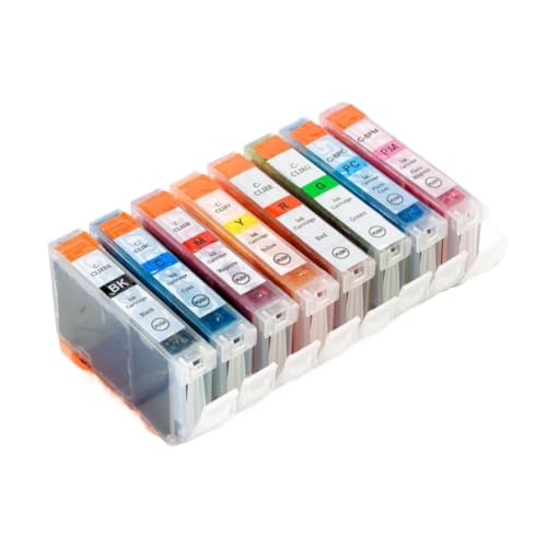 Cartouche Canon PRO9000 jet d'encre 8 couleurs pack compatible avec imprimante PRO-9000 Mark II