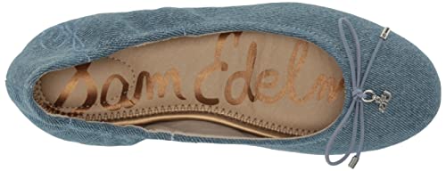 Sam Edelman Girls Felicia Kids Ballet Flat, Montrose Blue, 1 Big #TOP4