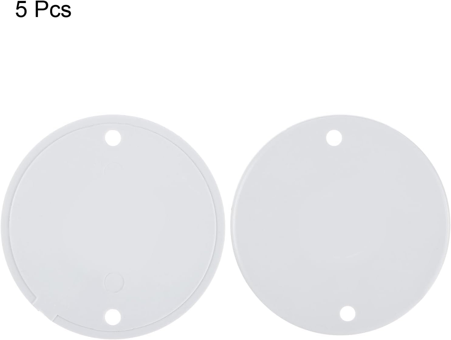 MECCANIXITY 5Pcs PVC Conduit Lid Round Junction Box Cover PVC Round Circular Box Lids 65mm OD for Conduit Box