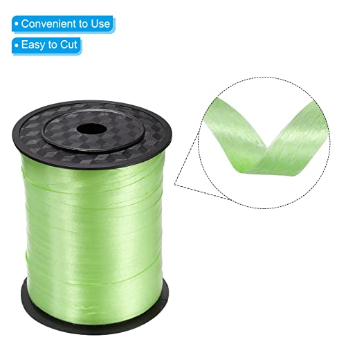 PATIKIL 500 Yard 5mm Curling Ribbon Crimped Balloon String Metallic for Party Decoration Gift Wrapping Art Crafts Light Green - Image 3