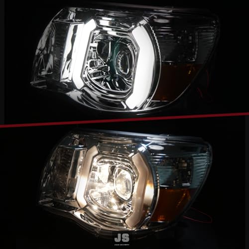 Image of JSBOYAT LED DRL Headlight Assembly for 2005-2011 Toyota Tacoma Pickup