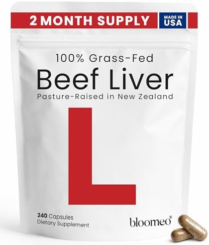 Beef Liver Capsules – USA-Made (Value Pack) Whole Food Source of ...