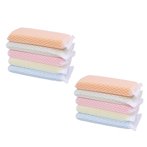 SOLUSTRE Household Cleaning Sponge Kitchen Scrubbing Dishwashing Set Random Color