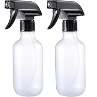 GearTrust Matt Klar 2 Stk Sprühflasche Pflanzen Zerstäuber Sprühflasche Haare Wassersprühflasche 300 ml, Kunststoff Leere Sprühflaschen zum Befüllen mit Verstellbare Sprühkopf für Garten, Haustier