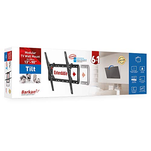 Support TV mural inclinable Barkan pour ecran 13 a 90 pouces VESA 600x400 - 7