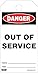 ABUS T202 Plastic Out Of Service OSHA Safety Lockout Tag
