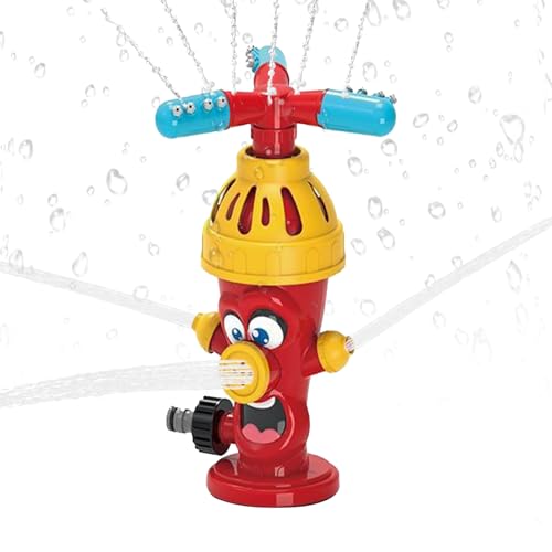 Sprinkler-Spielzeug für Kinder, rotierender Sprinkler für den Garten,Einstellbare Wasserbrause für â€¦ – Miniatur