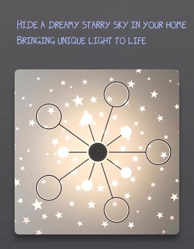 Lustres LED orientables 360° avec télécommande pour grand salon - 3